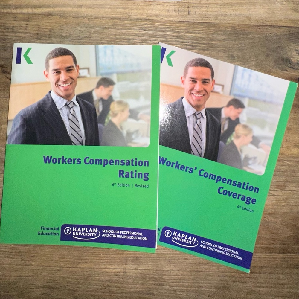Kaplan Workers Compensation Rating and Coverage Books - Green and Blue